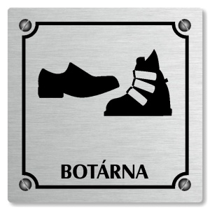 Botárna, 100x100mm, stříbrná, Kansas